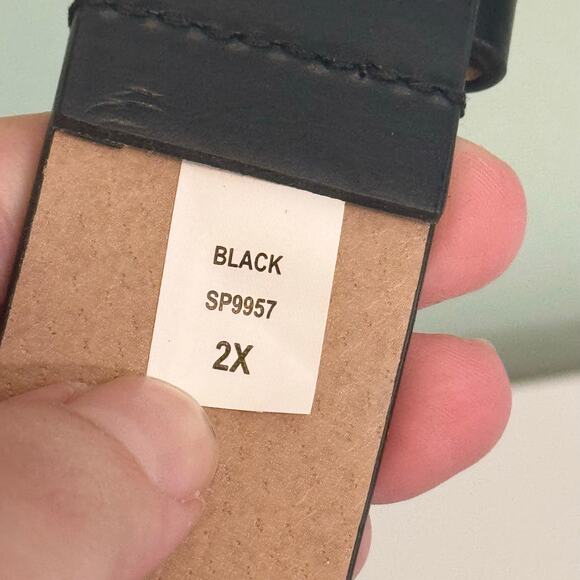 Steve Madden Fashion Grommet Belt Womens 2X Black Punk Gothic Vegan Leather NWT main image 7